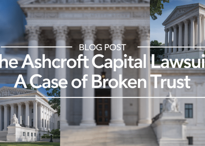Ashcroft Capital Lawsuit: What Investors Need To Know Now