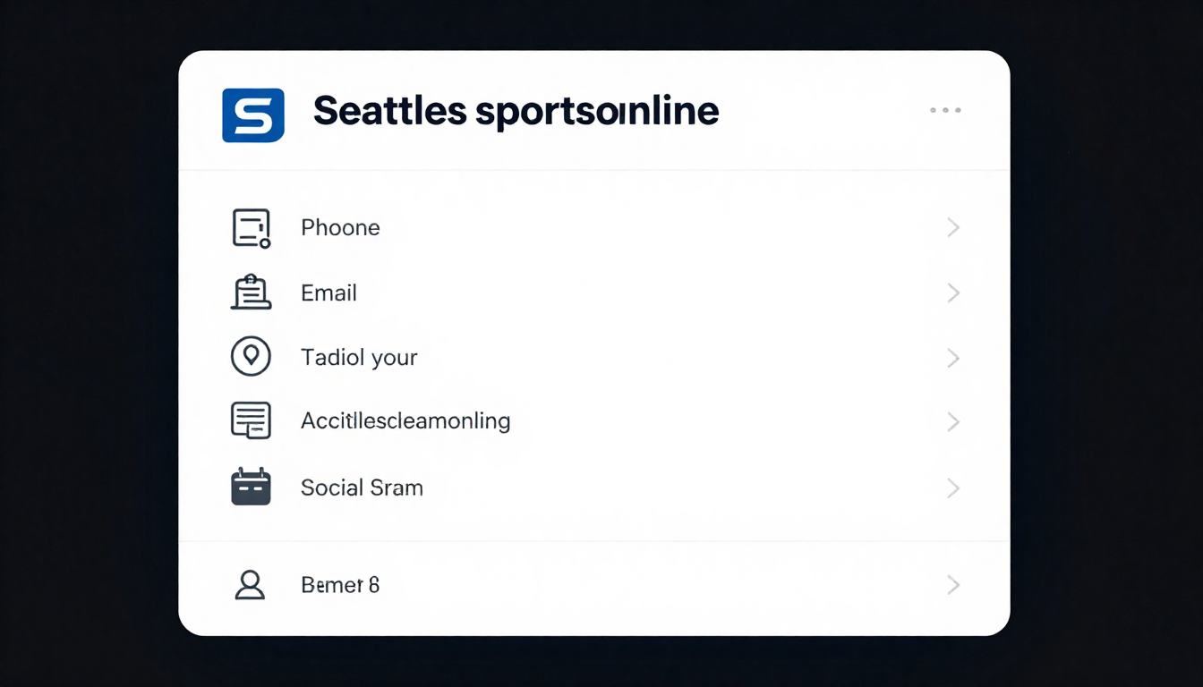 Contacts SeattleSportsOnline Email: Complete Contact & Support Guide