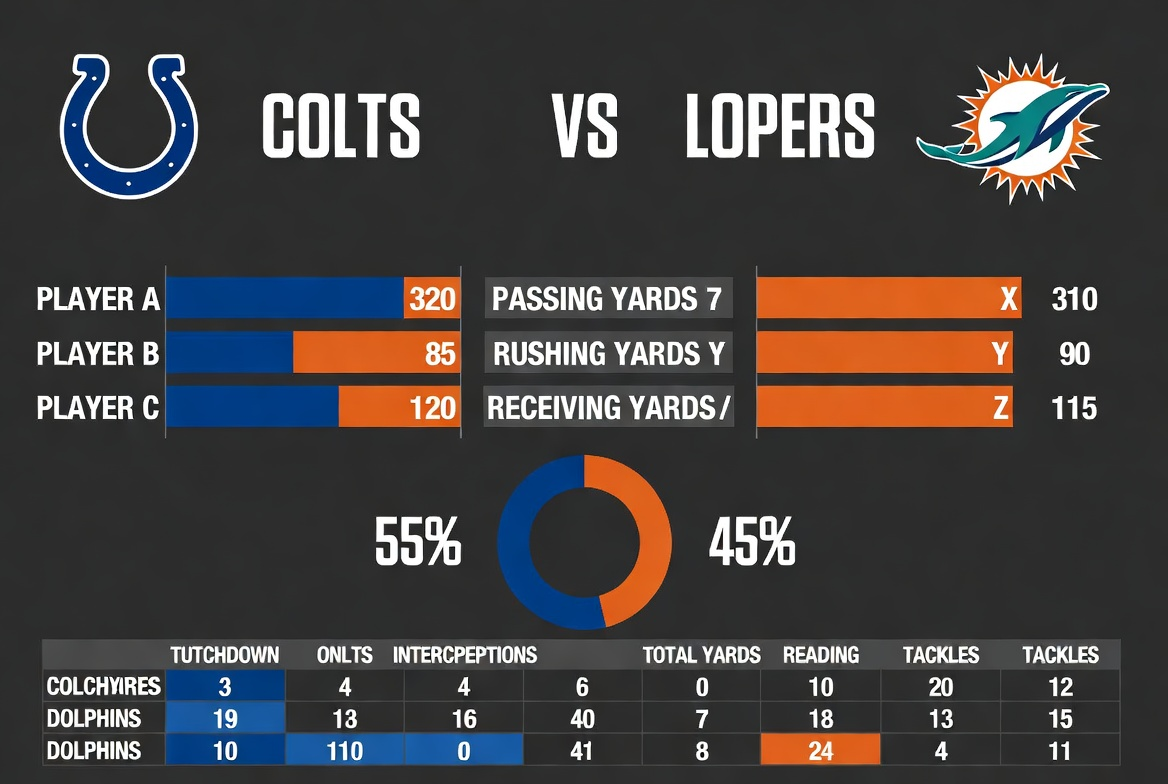 Indianapolis Colts vs Miami Dolphins Match Player Stats – Complete Game Analysis
